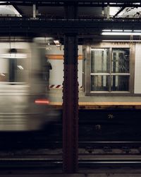 Train at railroad station