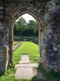 View of old ruins