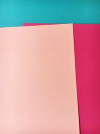 Close-up high angle view of red wall