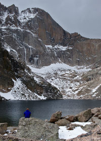 Scenic view of mountain against sky