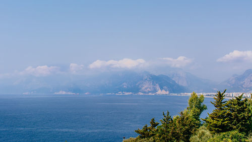 Scenic view of mediterranean sea