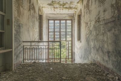 Interior of abandoned house