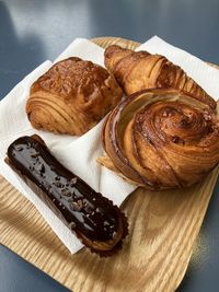 Different kinds of french pastry
