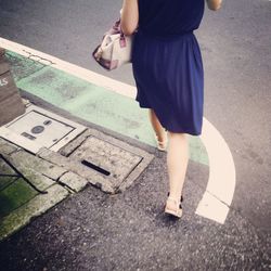 Woman standing in park