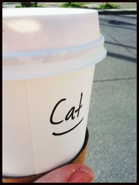 Close-up of carving on wall