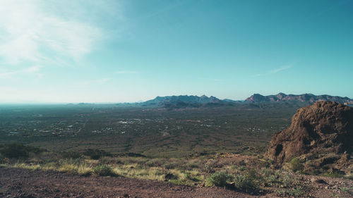 Scenic view of landscape against sky