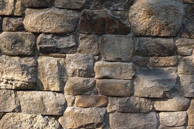 Full frame shot of stone wall