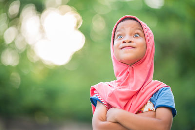 Portrait of a smiling girl