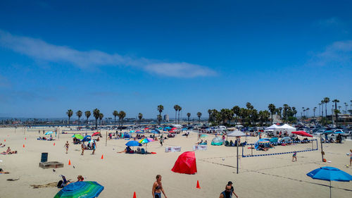 Group of people on beach