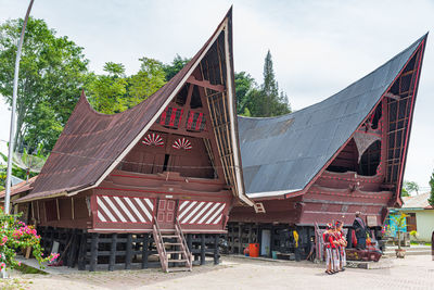 Panoramic shot of buildings against sky