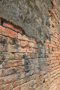 Close-up of brick wall