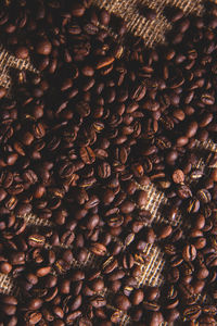 Full frame shot of coffee beans