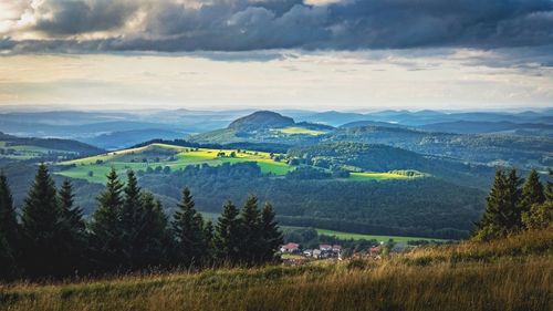 Scenic view of landscape against sky