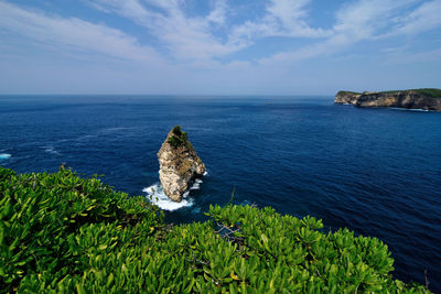 Scenic view of sea against sky