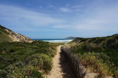 Scenic view of sea against sky