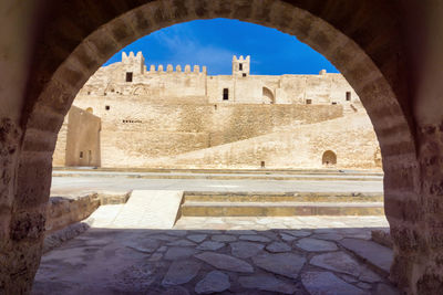 Archway of historical building