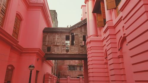 Low angle view of buildings in city