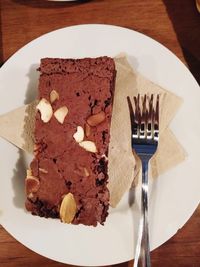 Close-up of cake on table