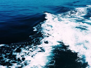 Close-up of waves in sea