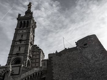 Low angle view of building against sky