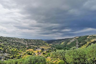 Scenic view of landscape against sky