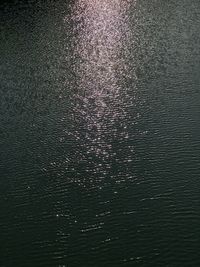 Full frame shot of rippled water at night