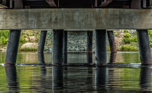 Below view of bridge over river