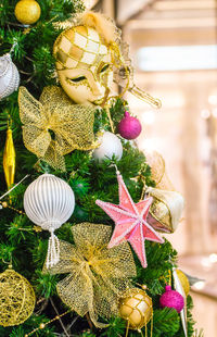 Close-up of christmas decoration