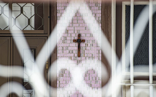 Digital composite image of window in building