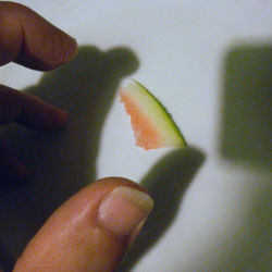 Cropped image of person holding multi colored pencils