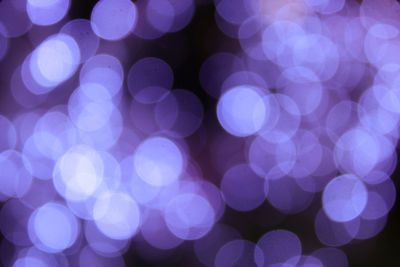 Defocused image of illuminated lighting equipment