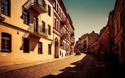 Street amidst buildings in city