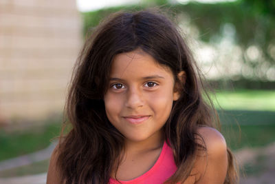 Portrait of smiling girl