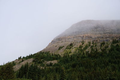 Scenic view of land against clear sky