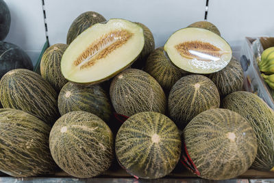 Close-up of fruits on table