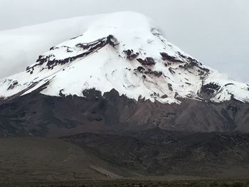 Scenic view of snowcapped mountain