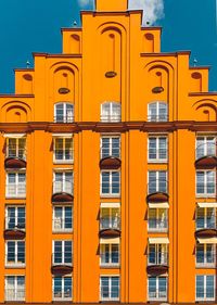 Full frame shot of yellow building