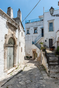 Low angle view of old building against sky