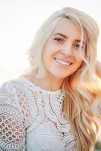 Portrait of a smiling young woman