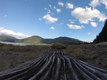 Scenic view of landscape against sky