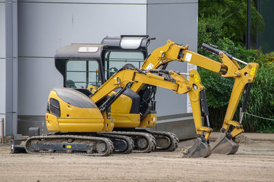 Close-up of construction site