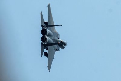 F-15 in a low turn.