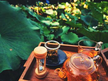 Close-up of drink on table