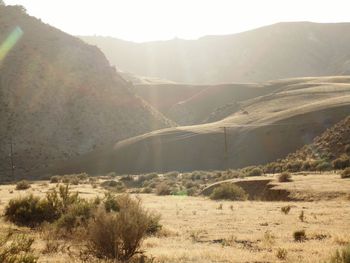 Scenic view of mountains