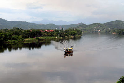 Scenic view of river against sky