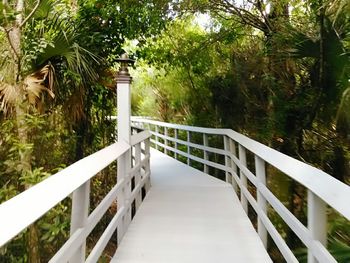 Railing against trees