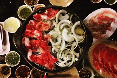 Close-up of served food