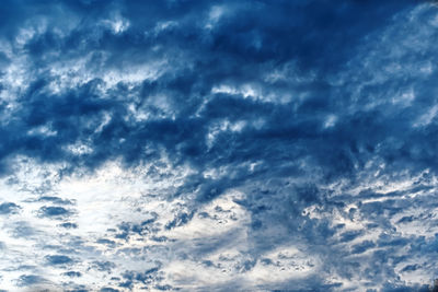 Low angle view of clouds in sky