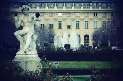 Fountain in city