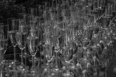 Close-up of wine glasses